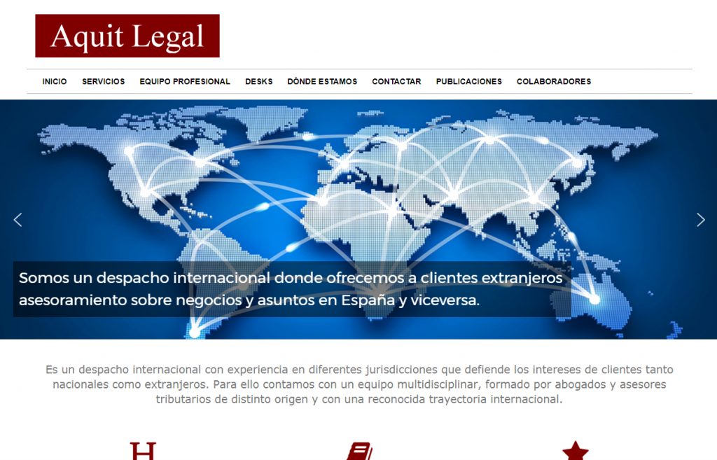 Diseño web Aquit Legal